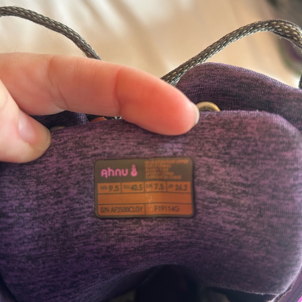 Ahnu Women's Gray and Purple Winter Boots - Picture 7 of 9